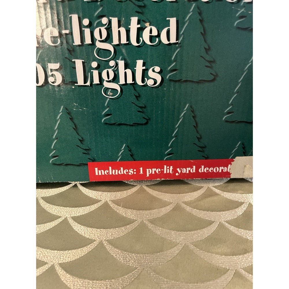 RARE Vintage NOMA EZ Tree Pre-Lit Christmas Yard Decoration 1998 5ft Multi Color - Picture 4 of 16